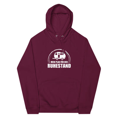 Mein Plan Fur Den Ruhestand 2 - Unisex Premium Organic Hoodie camping xxx yyy zzz Burgundy