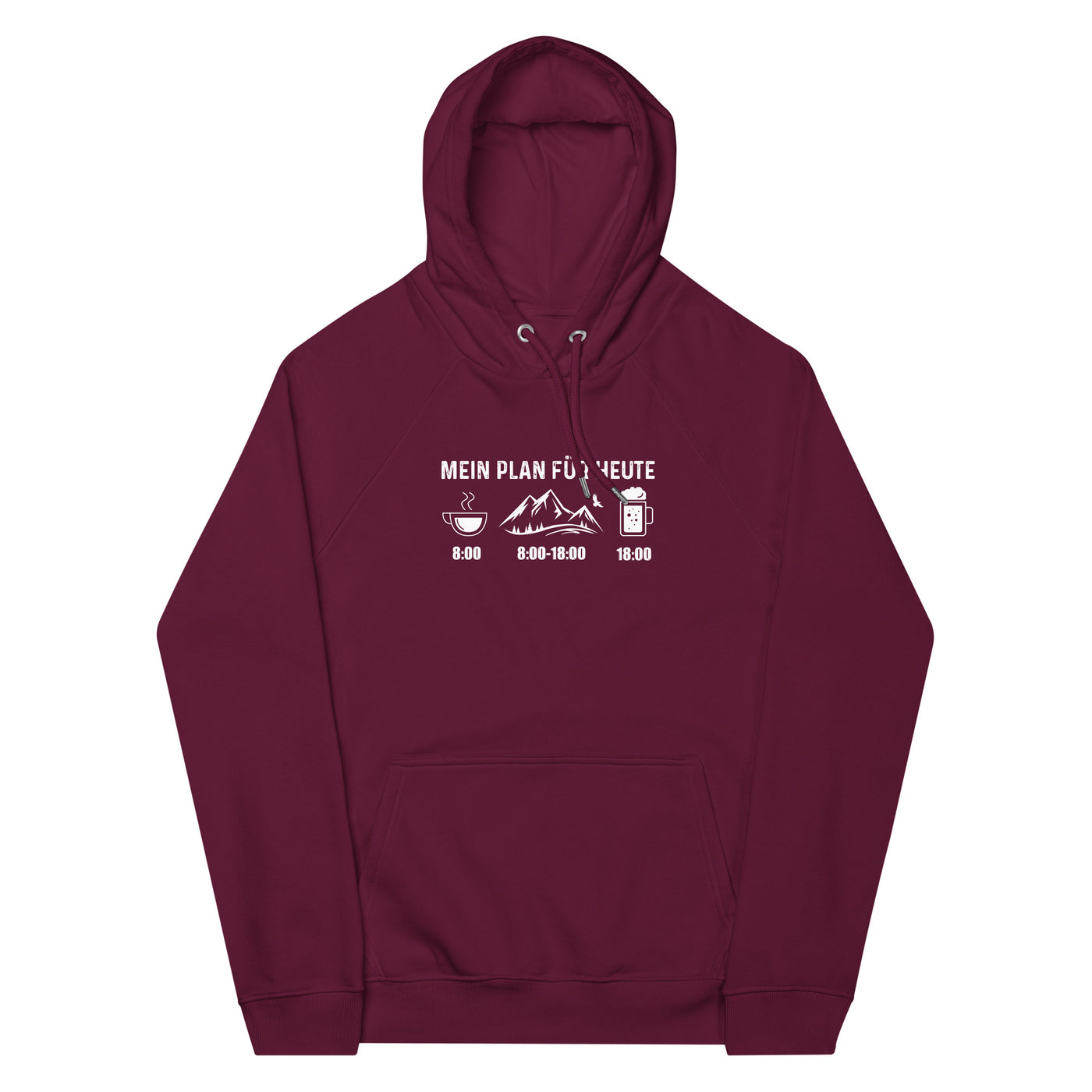 Mein Plan Für Heute - Unisex Premium Organic Hoodie berge xxx yyy zzz Burgundy