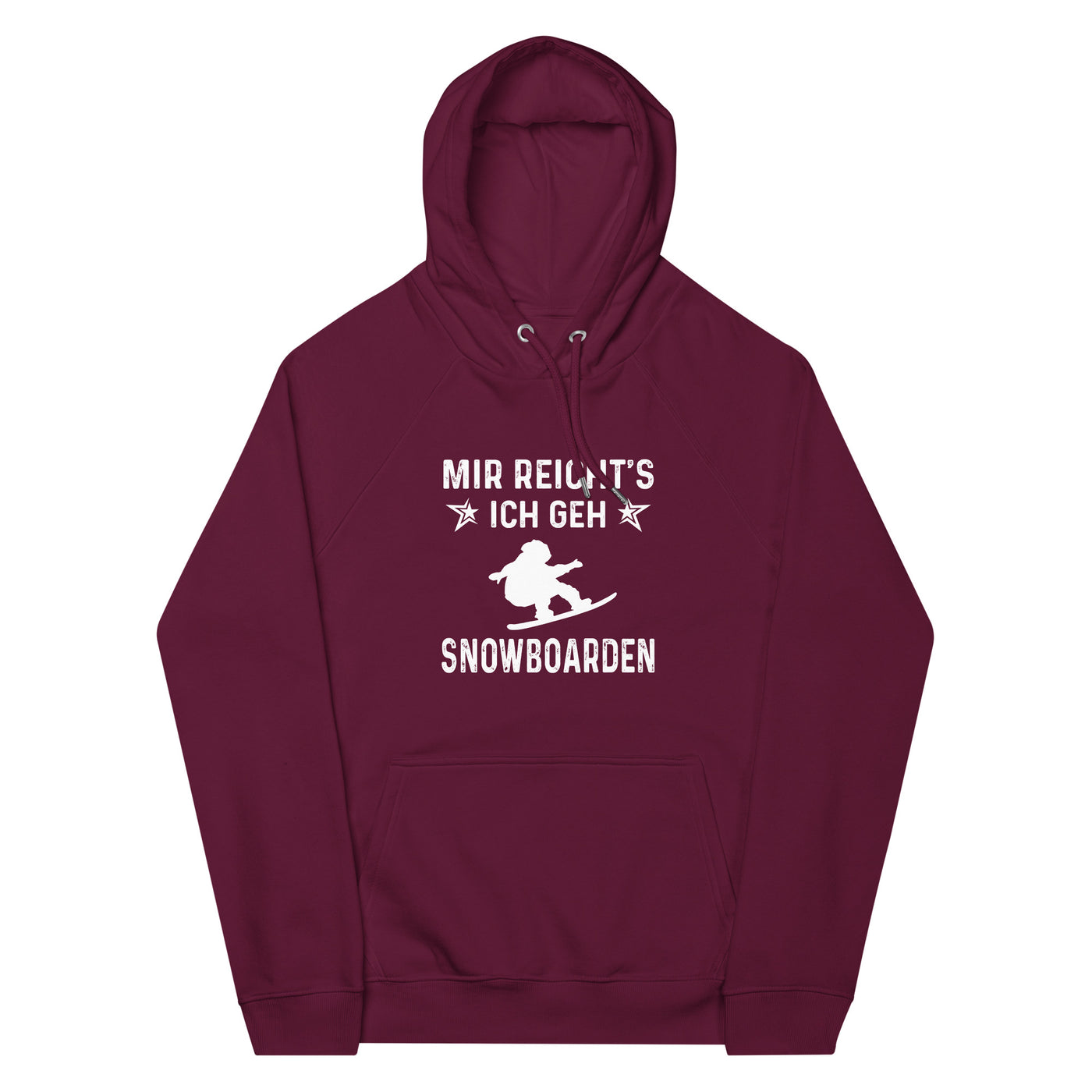 Mir Reicht's Ich Gen Snowboarden - Unisex Premium Organic Hoodie snowboarden xxx yyy zzz Burgundy