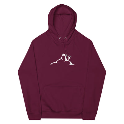 Berge - Klettern - Unisex Premium Organic Hoodie klettern xxx yyy zzz Burgundy