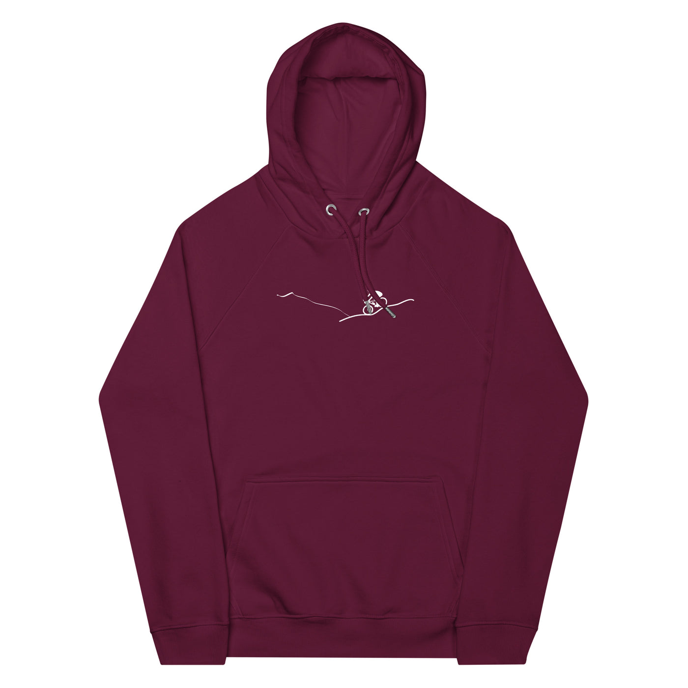 Berge - Radfahren - (15) - Unisex Premium Organic Hoodie fahrrad xxx yyy zzz Burgundy