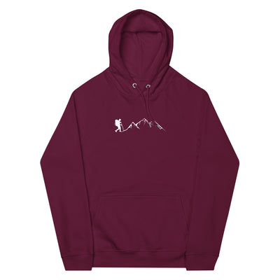 Berge - Wandern - Unisex Premium Organic Hoodie wandern xxx yyy zzz Burgundy