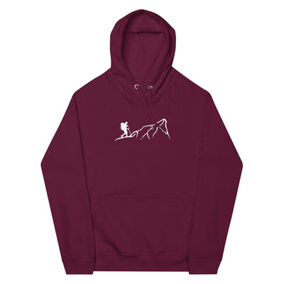 Berge - Wandern - (17) - Unisex Premium Organic Hoodie wandern xxx yyy zzz Burgundy