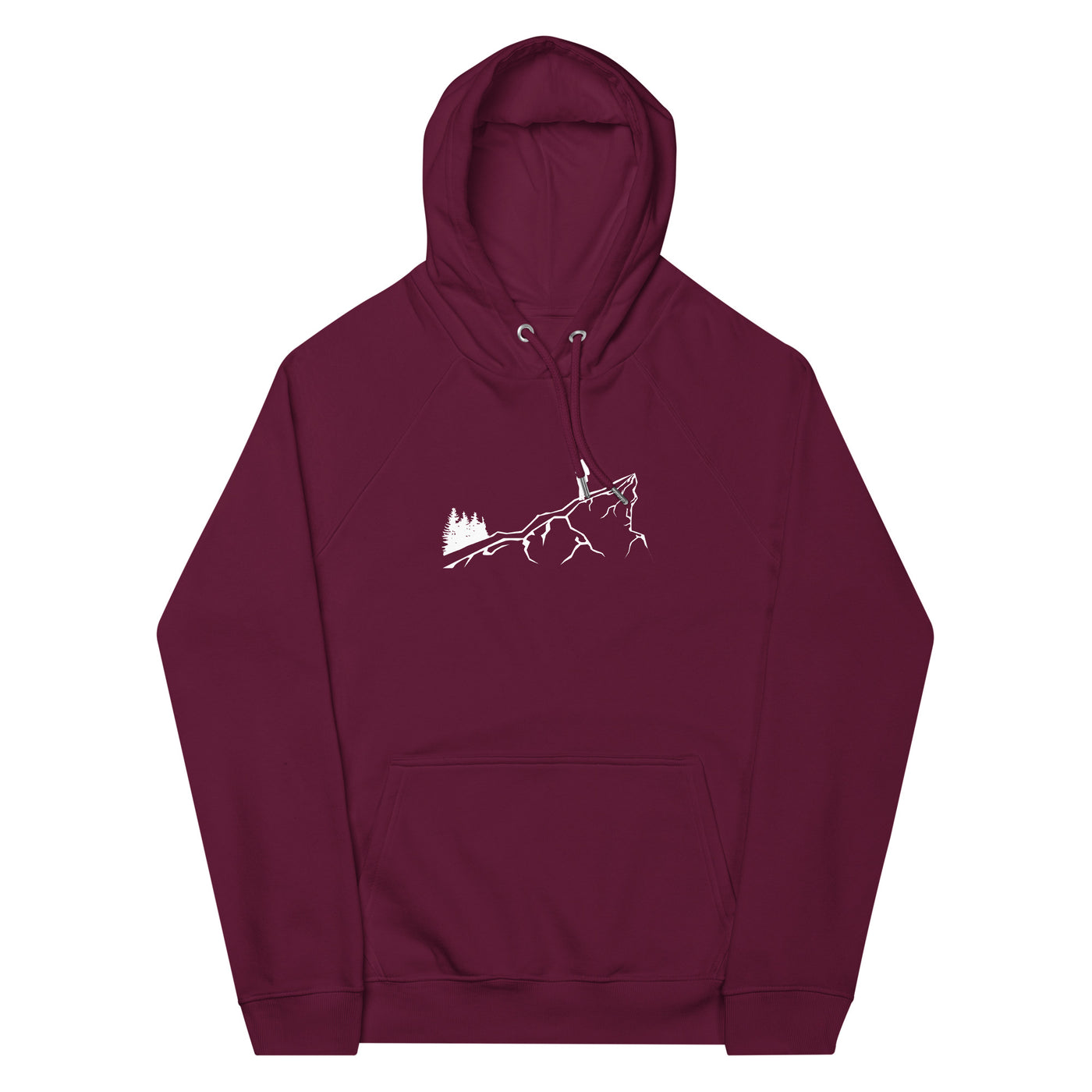 Berge - Wandern - (22) - Unisex Premium Organic Hoodie wandern xxx yyy zzz Burgundy