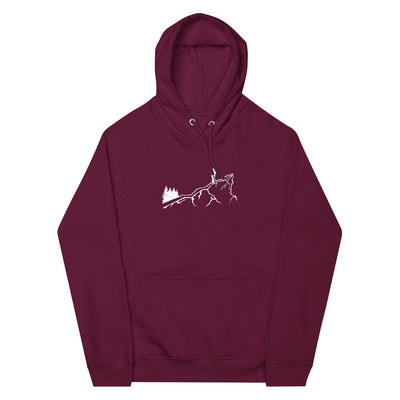 Berge - Wandern - (22) - Unisex Premium Organic Hoodie wandern xxx yyy zzz Burgundy