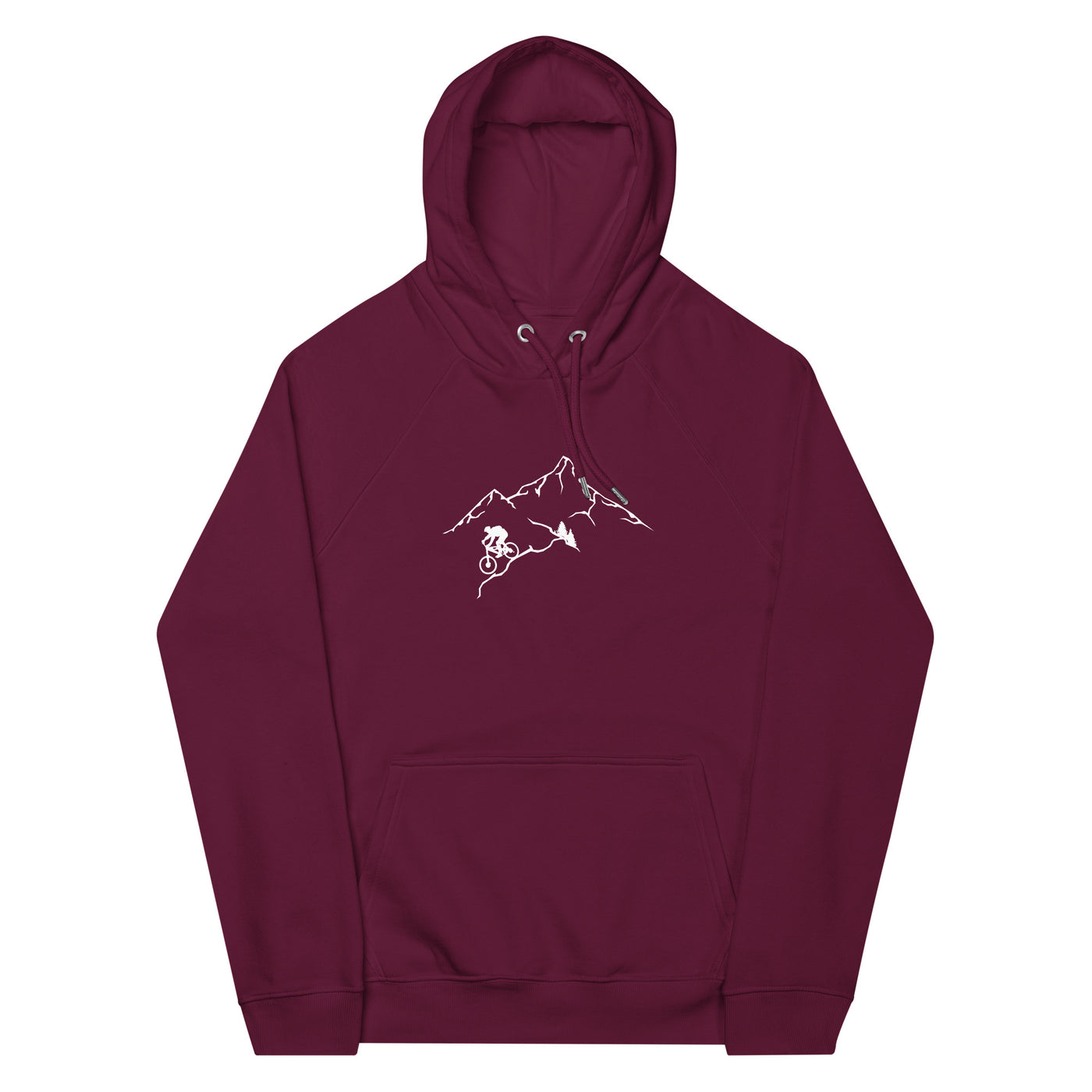 Berge - Mountaingbiking - (M) - Unisex Premium Organic Hoodie xxx yyy zzz Burgundy