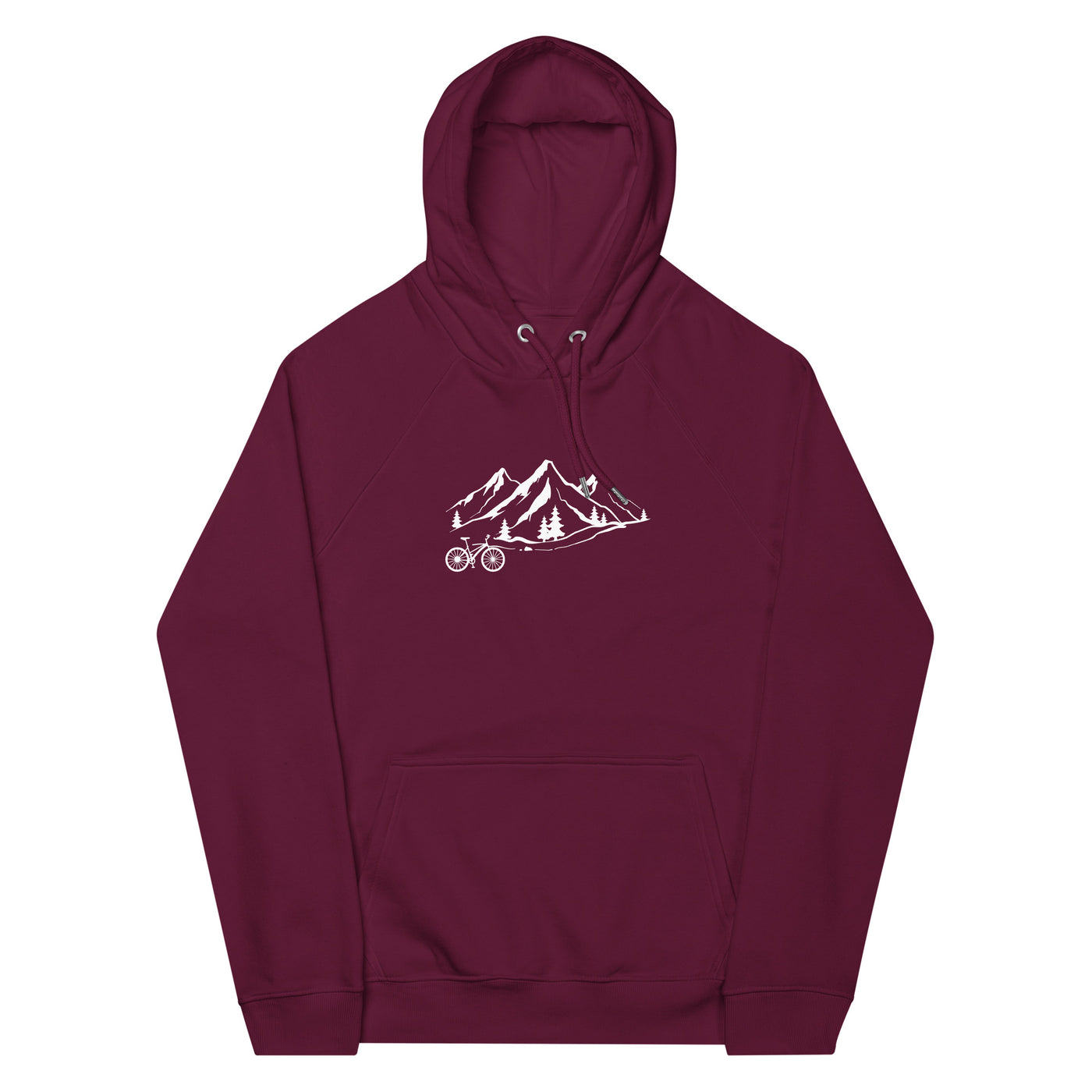 Berge 1 und Fahrrad - Unisex Premium Organic Hoodie fahrrad xxx yyy zzz Burgundy