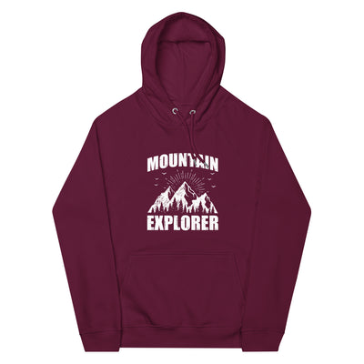 Berge Explorer - Unisex Premium Organic Hoodie berge xxx yyy zzz Burgundy