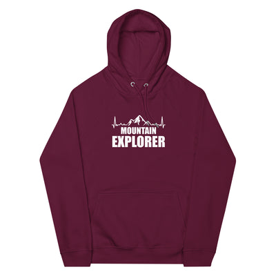 Berge Explorer 1 - Unisex Premium Organic Hoodie berge xxx yyy zzz Burgundy