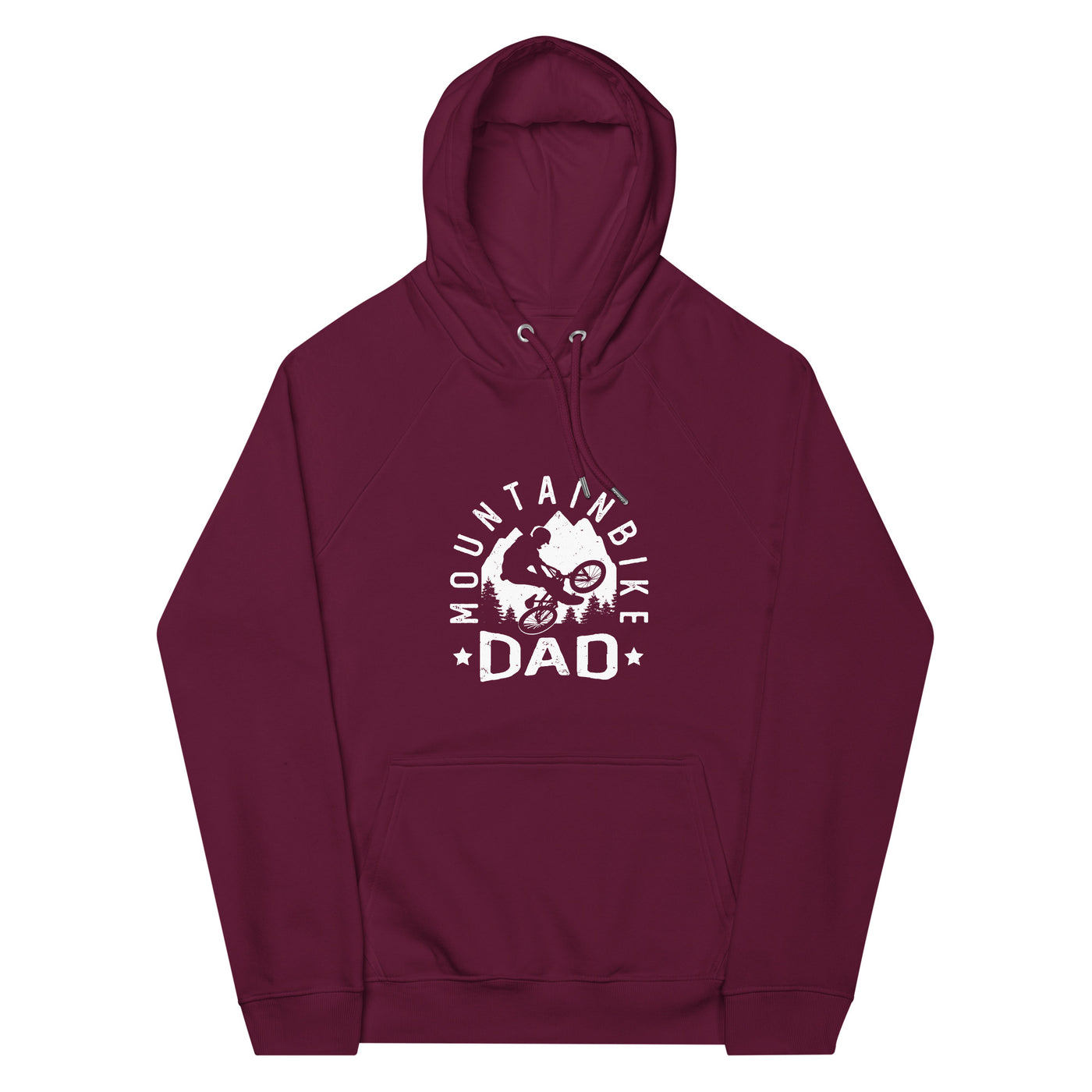 Mountainbike Dad - (M) - Unisex Premium Organic Hoodie xxx yyy zzz Burgundy