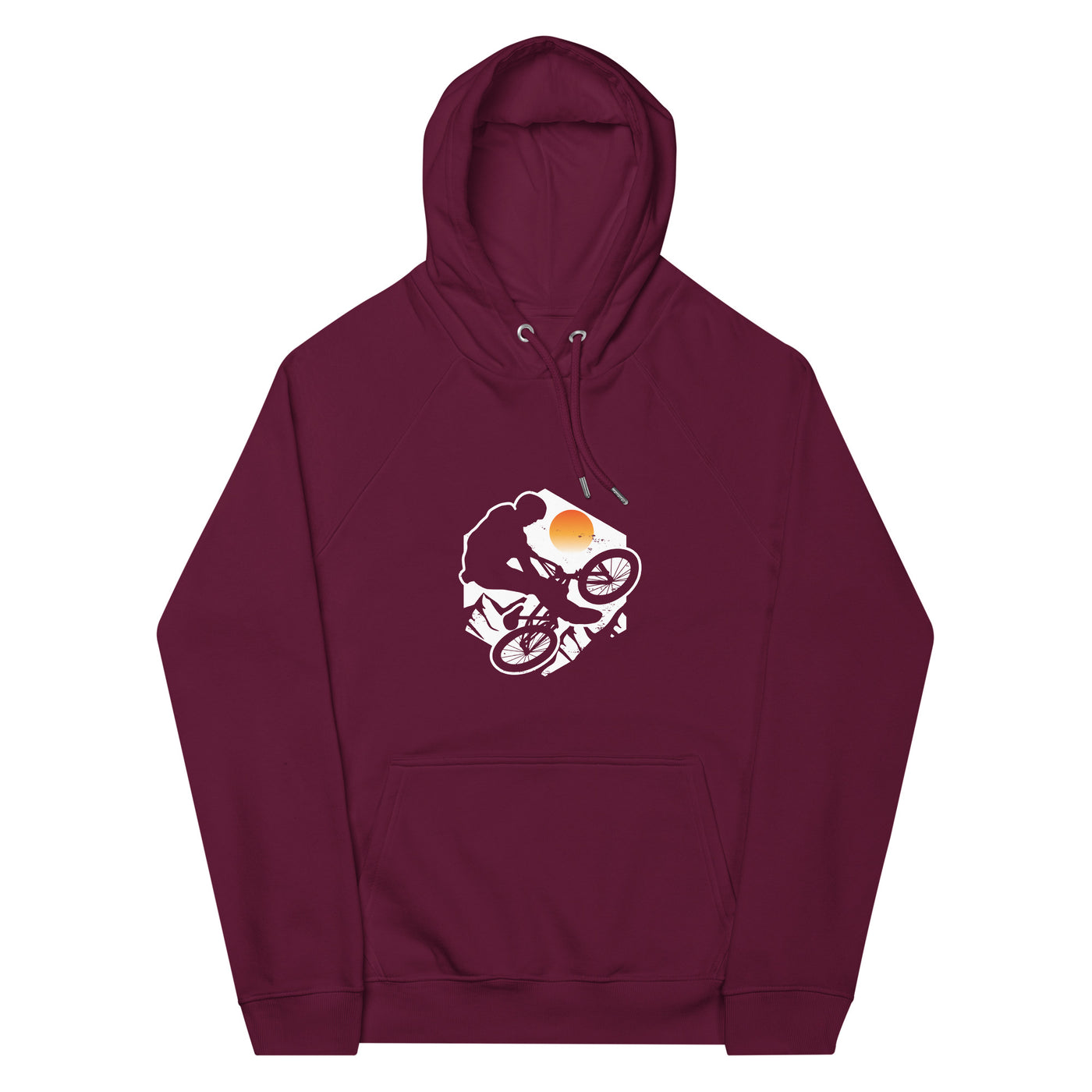 Mountainbike Jump - (M) - Unisex Premium Organic Hoodie xxx yyy zzz Burgundy