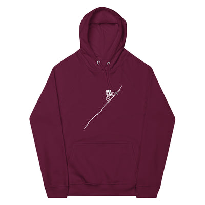 Mountaingbiking - (M) - Unisex Premium Organic Hoodie xxx yyy zzz Burgundy