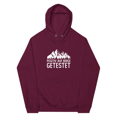 Positiv auf Berge getestet - Unisex Premium Organic Hoodie berge xxx yyy zzz Burgundy