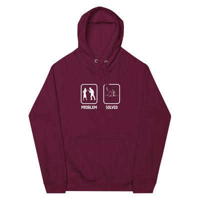 Problem Solved - Camping Tent - Unisex Premium Organic Hoodie camping xxx yyy zzz Burgundy