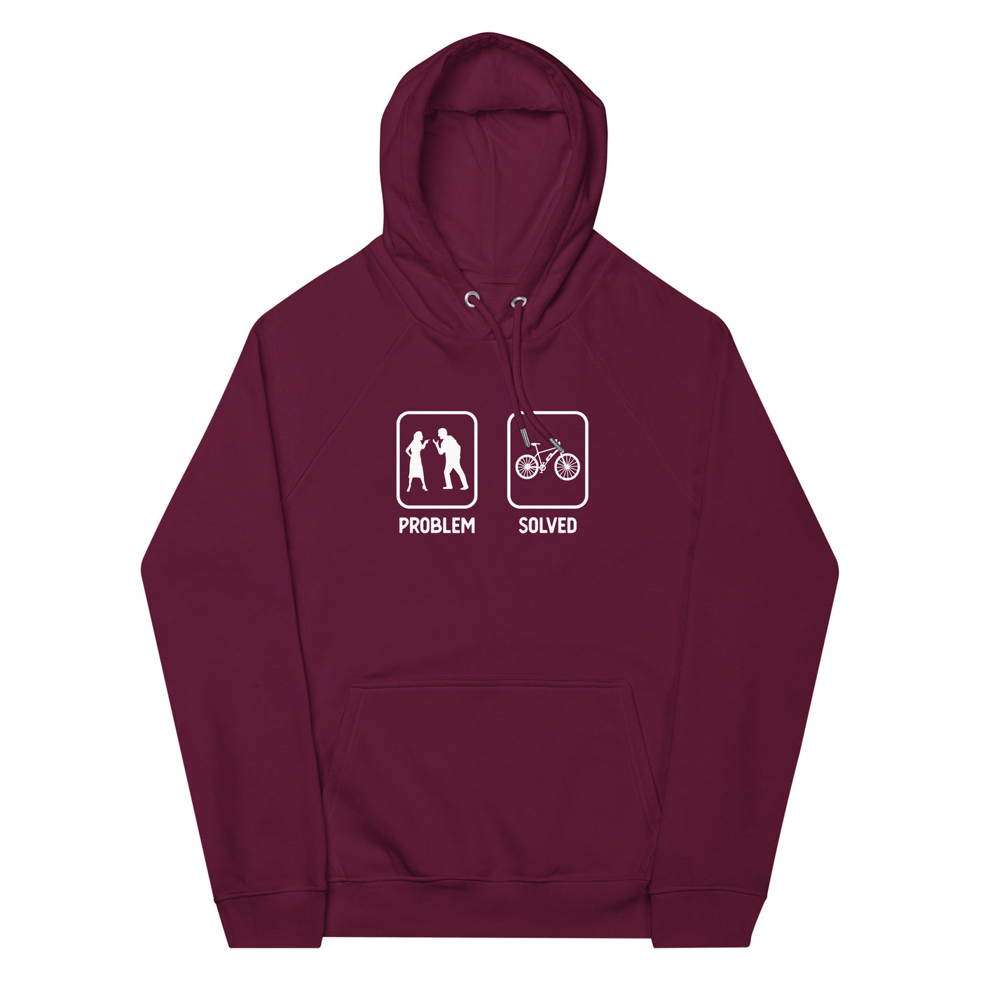 Problem Solved - E-Bike - Unisex Premium Organic Hoodie e-bike xxx yyy zzz Burgundy