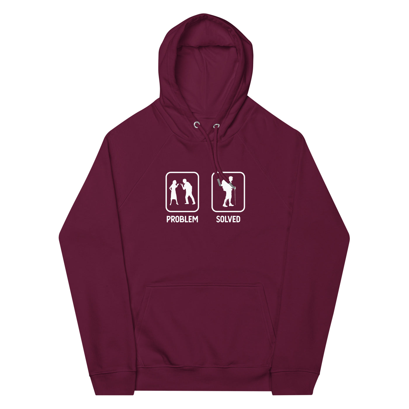 Problem Solved - Wandern - Unisex Premium Organic Hoodie wandern xxx yyy zzz Burgundy