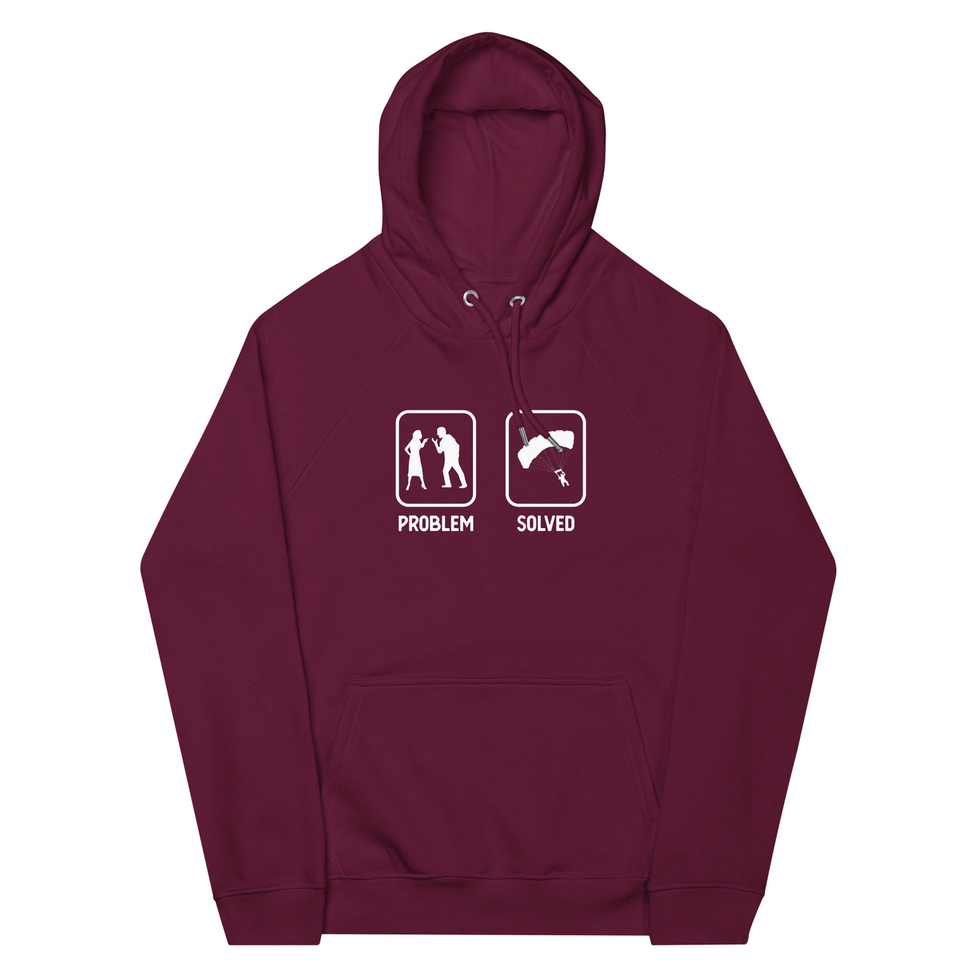 Problem Solved - Paragleiten - Unisex Premium Organic Hoodie berge xxx yyy zzz Burgundy