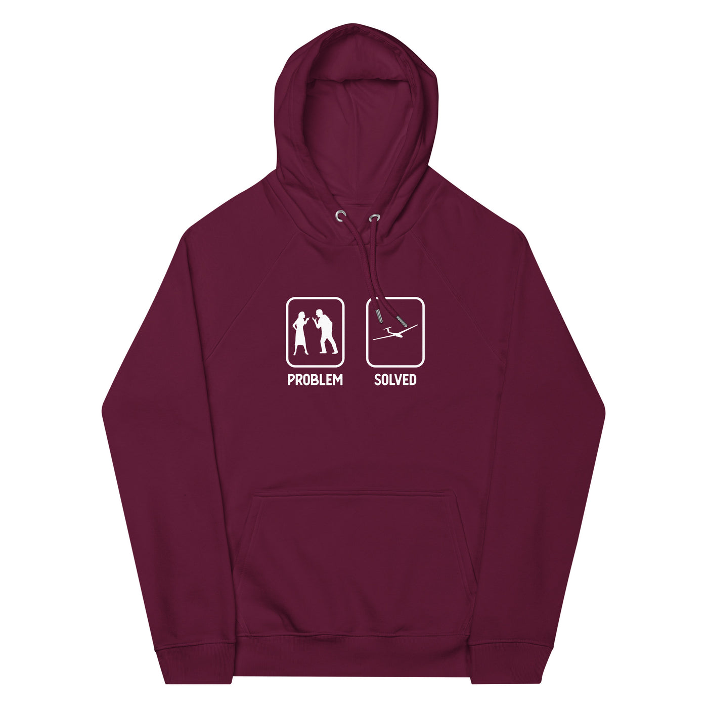 Problem Solved - Segelflugzeug - Unisex Premium Organic Hoodie berge xxx yyy zzz Burgundy