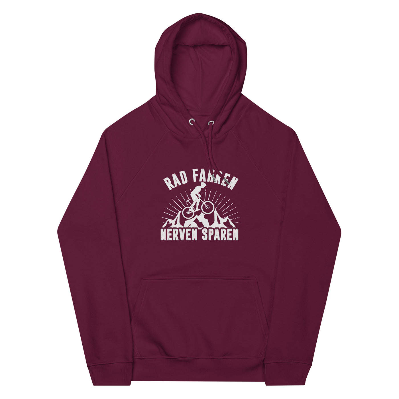 Rad fahren Nerven sparen - Unisex Premium Organic Hoodie fahrrad xxx yyy zzz Burgundy