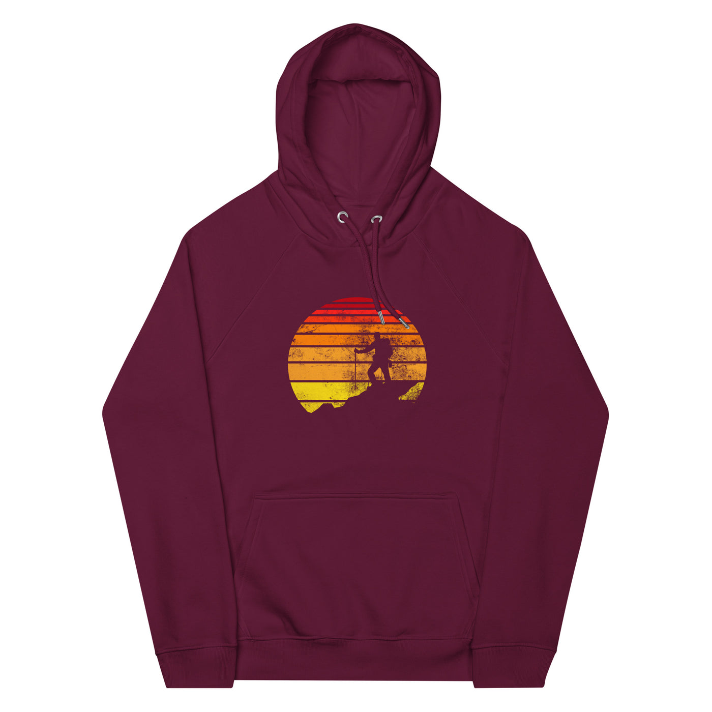 Retro - Wandern - Unisex Premium Organic Hoodie wandern xxx yyy zzz Burgundy