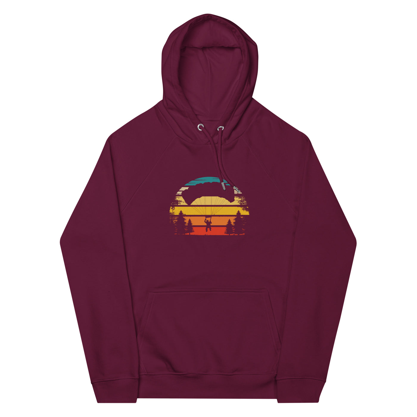 Retro Sonne und Paragleiten - Unisex Premium Organic Hoodie berge xxx yyy zzz Burgundy