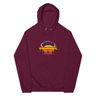 Retro Sonne und Paragleiten - Unisex Premium Organic Hoodie berge xxx yyy zzz Burgundy