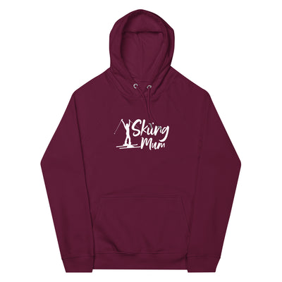 Skifahren Mum - Unisex Premium Organic Hoodie klettern ski xxx yyy zzz Burgundy