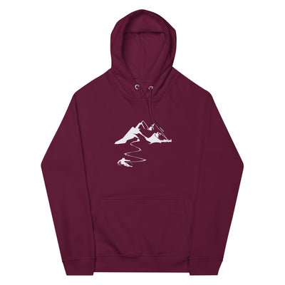 Skisüchtig - Unisex Premium Organic Hoodie klettern ski xxx yyy zzz Burgundy