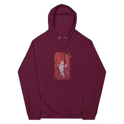 Schweizer Flagge 1 und Wandern - Unisex Premium Organic Hoodie wandern xxx yyy zzz Burgundy