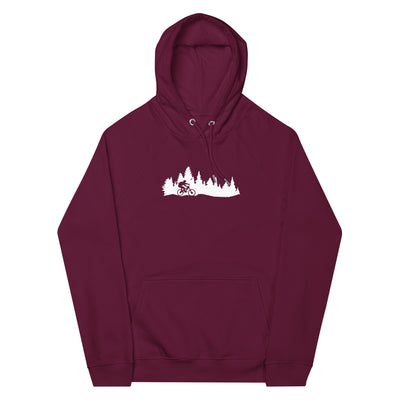 Bäume - Mountainbiking - (M) - Unisex Premium Organic Hoodie xxx yyy zzz Burgundy