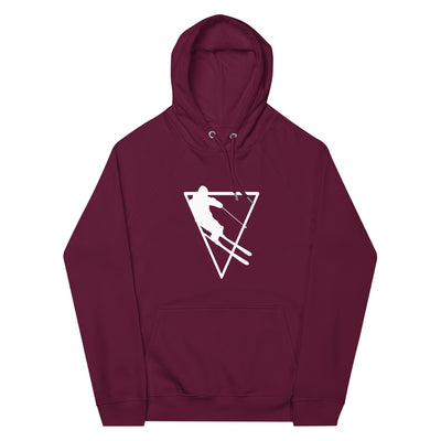 Dreieck - Skifahren - Unisex Premium Organic Hoodie klettern ski xxx yyy zzz Burgundy