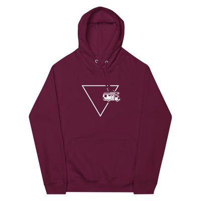 Dreieck 1 und Camping - Unisex Premium Organic Hoodie camping xxx yyy zzz Burgundy