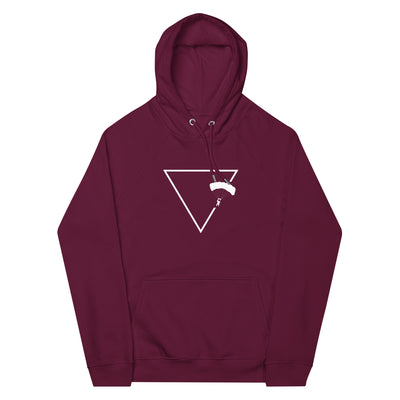 Dreieck 1 und Paragleiten - Unisex Premium Organic Hoodie berge xxx yyy zzz Burgundy