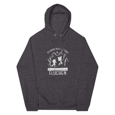 Ich werde nicht aufgeben - Unisex Premium Organic Hoodie wandern Charcoal Melange