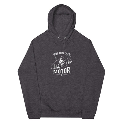 Ich bin der Motor - Unisex Premium Organic Hoodie mountainbike Charcoal Melange