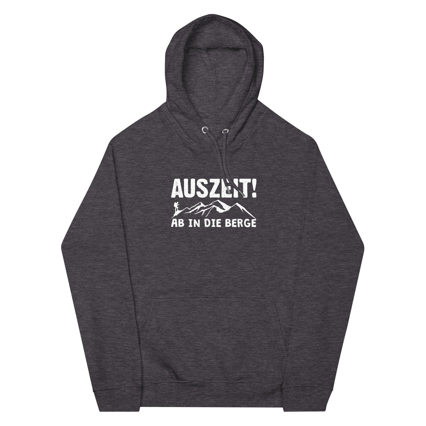 Auszeit, ab in die Berge - Unisex Premium Organic Hoodie berge wandern Charcoal Melange