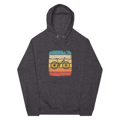 Vintage Square and Cycling - Unisex Premium Organic Hoodie fahrrad Charcoal Melange