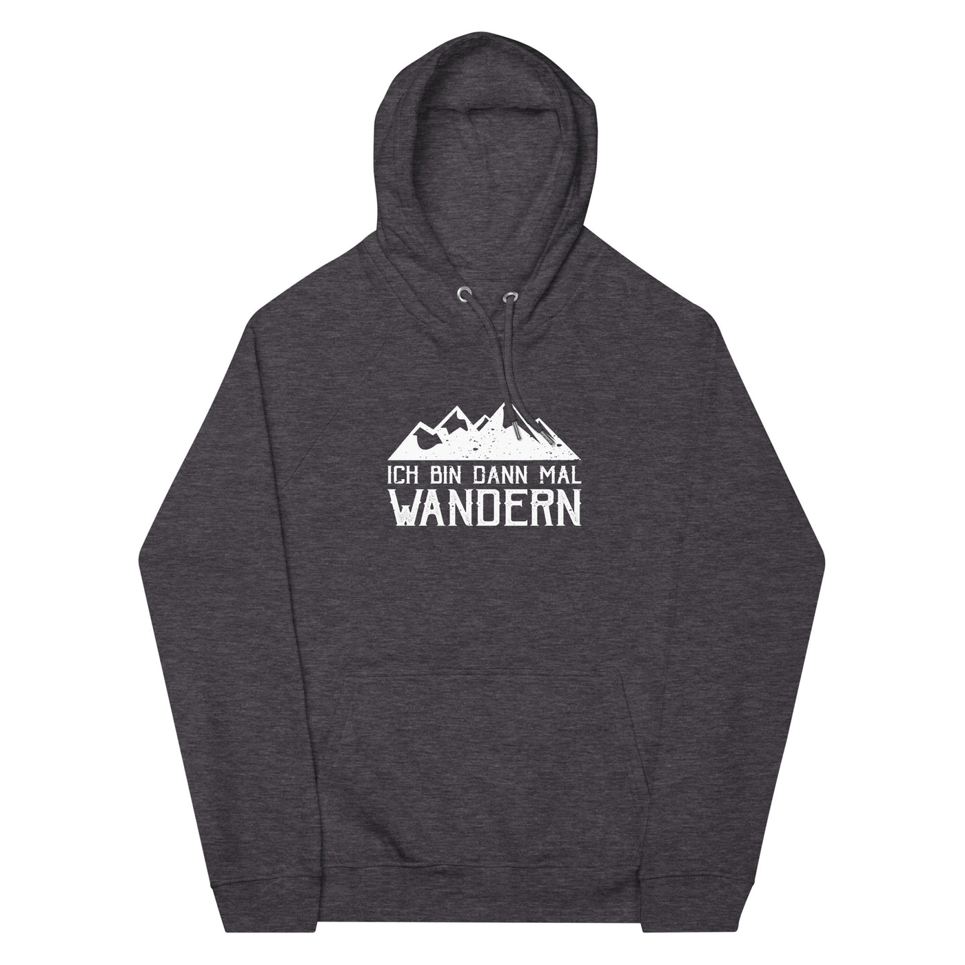 Ich bin dann mal wandern - Unisex Premium Organic Hoodie wandern Charcoal Melange