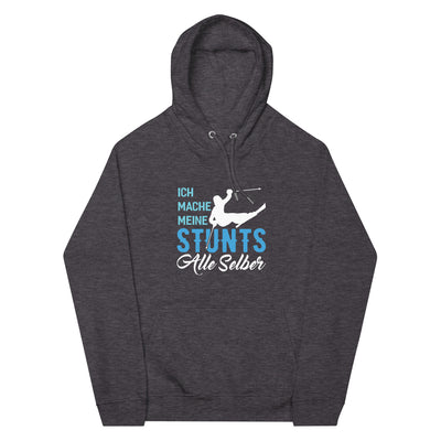 Ich mache meine Stunts alle selber - (S.K) - Unisex Premium Organic Hoodie klettern xxx yyy zzz Charcoal Melange