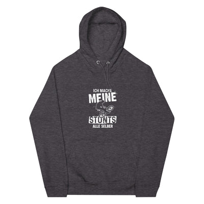 Ich mache meine Stunts alle selbst - (M) - Unisex Premium Organic Hoodie xxx yyy zzz Charcoal Melange