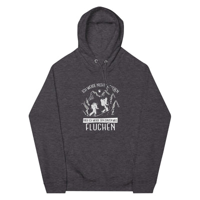 Ich werde nicht aufgeben - Unisex Premium Organic Hoodie wandern xxx yyy zzz Charcoal Melange