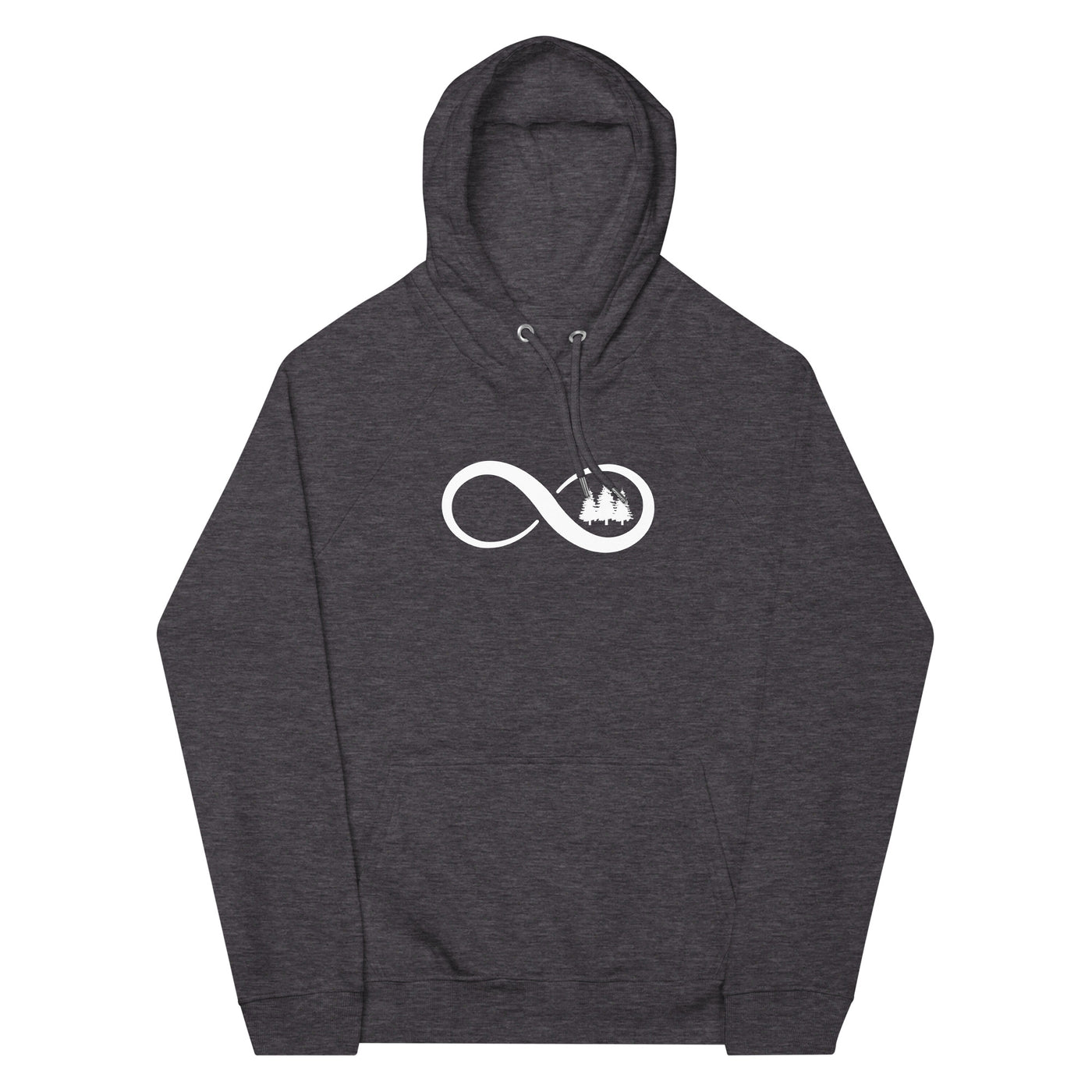 Infinity and Tree - Unisex Premium Organic Hoodie camping xxx yyy zzz Charcoal Melange