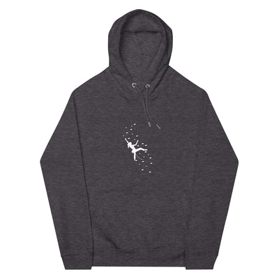 Klettergirl - Unisex Premium Organic Hoodie klettern xxx yyy zzz Charcoal Melange