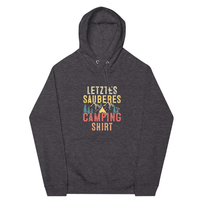 Letztes Sauberes Camping Shirt - Unisex Premium Organic Hoodie camping xxx yyy zzz Charcoal Melange