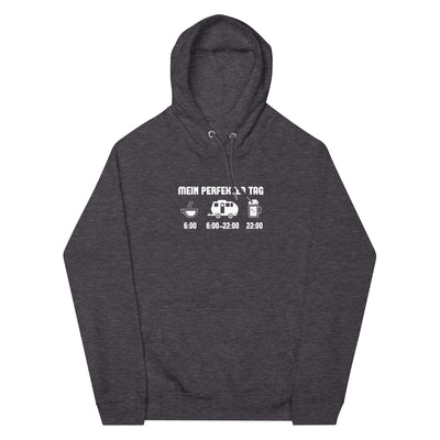 Mein Perfekter Tag 2 - Unisex Premium Organic Hoodie camping xxx yyy zzz Charcoal Melange