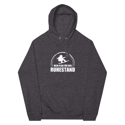 Mein Plan Fur Den Ruhestand - Unisex Premium Organic Hoodie snowboarden xxx yyy zzz Charcoal Melange