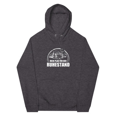 Mein Plan Fur Den Ruhestand 1 - Unisex Premium Organic Hoodie camping xxx yyy zzz Charcoal Melange