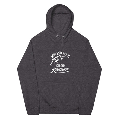 Mir reichts, ich geh Klettern - Unisex Premium Organic Hoodie klettern xxx yyy zzz Charcoal Melange