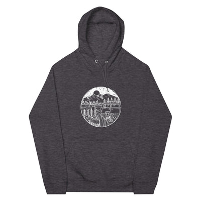 Berge - Camping Van - Unisex Premium Organic Hoodie camping xxx yyy zzz Charcoal Melange