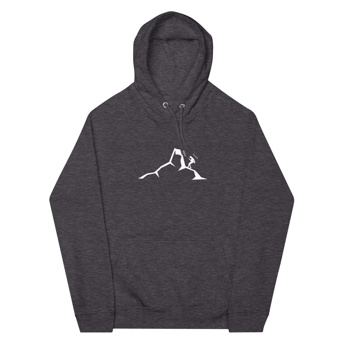 Berge - Klettern - Unisex Premium Organic Hoodie klettern xxx yyy zzz Charcoal Melange